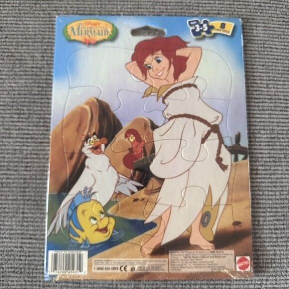 Disney NWT Y2K Vintage Little Mermaid puzzle Ariel, Flounder,‎ Scuttle, Ages 3-5 - Picture 6 of 7